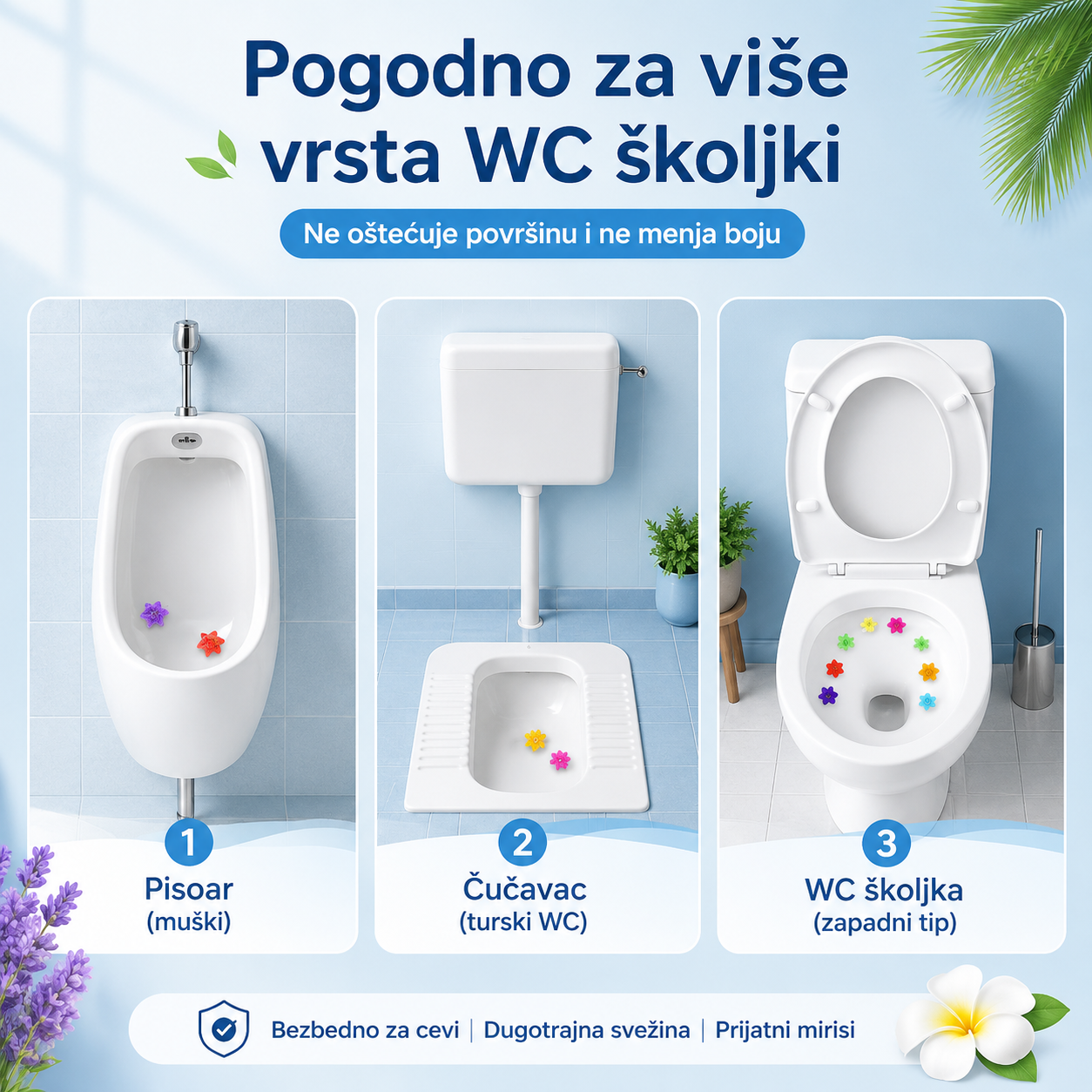 Mirisni Gel Cvetići za Toalet – Dugotrajna Svežina