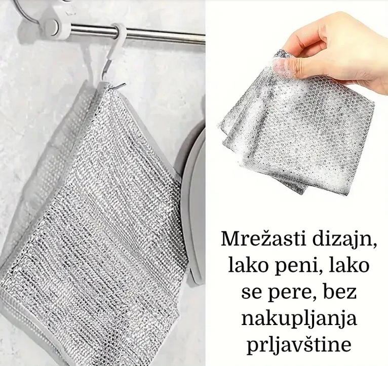 Abrazivne krpe za čišćenje set od 10 krpa