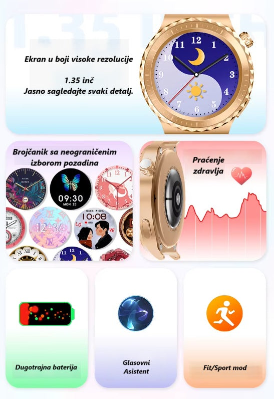 Luksuzni ženski pametni sat