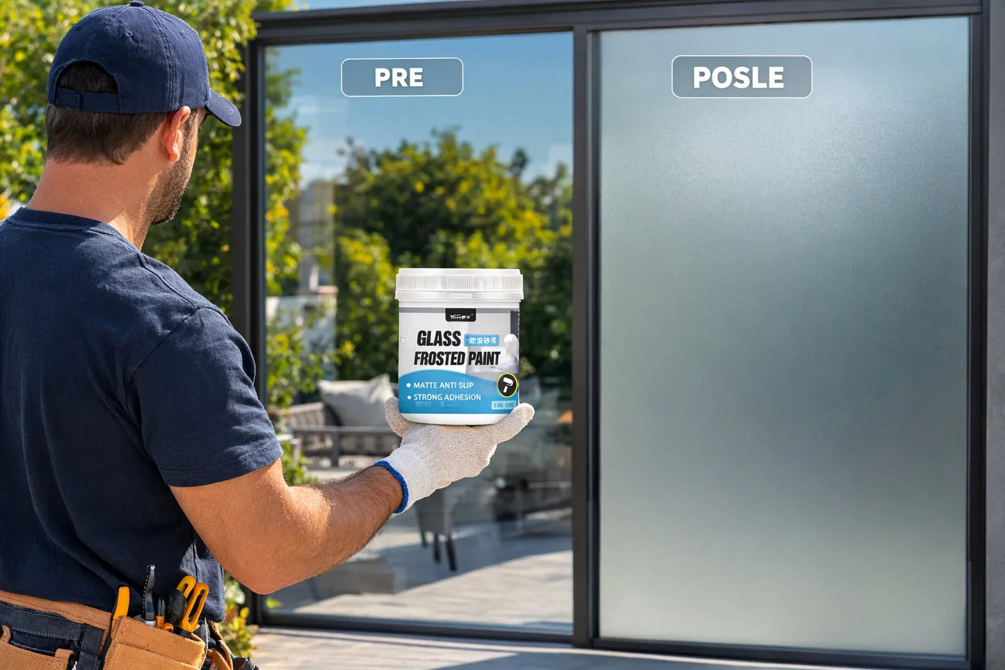 Frosted Glass Magic Paint