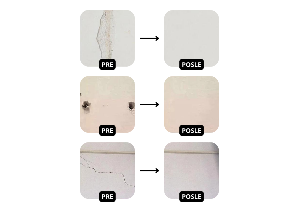Wall QuickRepair -  Pasta za brzu popravku oštećenih zidova 1+1 Gratis