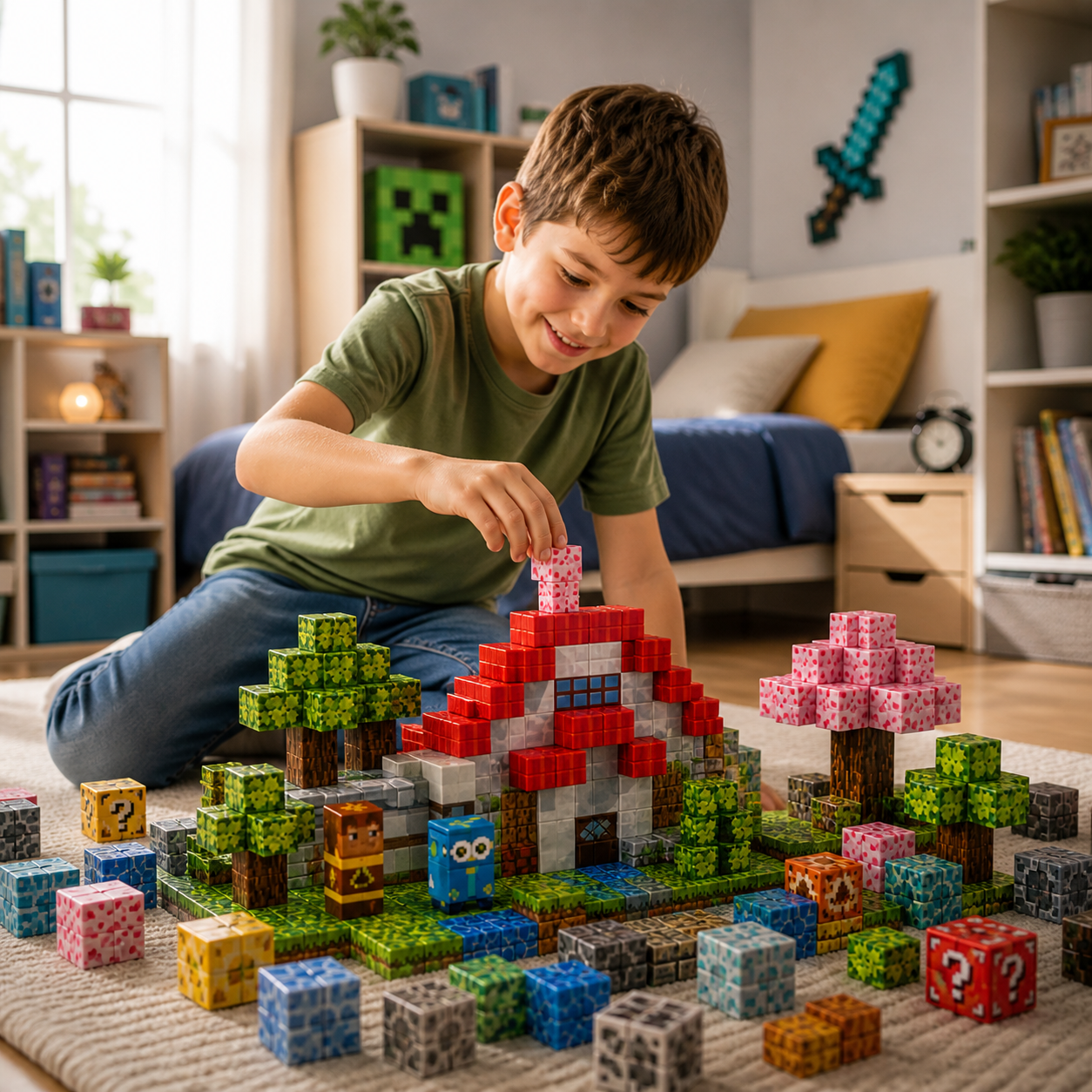 CRAFTBLOCK "Minecraft"- Magnetne 3D kocke
