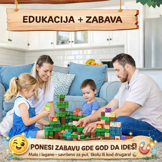 Magnetne 3D kocke za gradnju kao u Minecraft-u