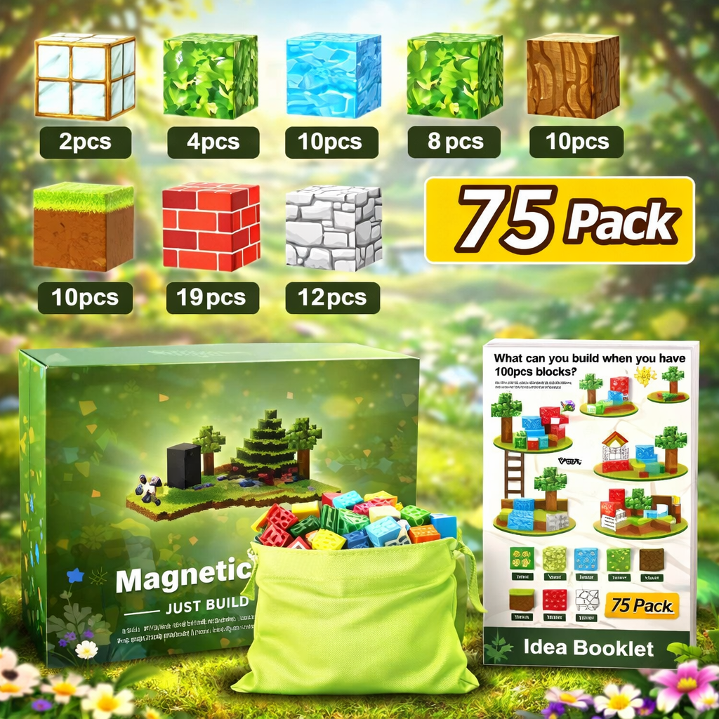 Magnetne 3D kocke za gradnju kao u Minecraft-u