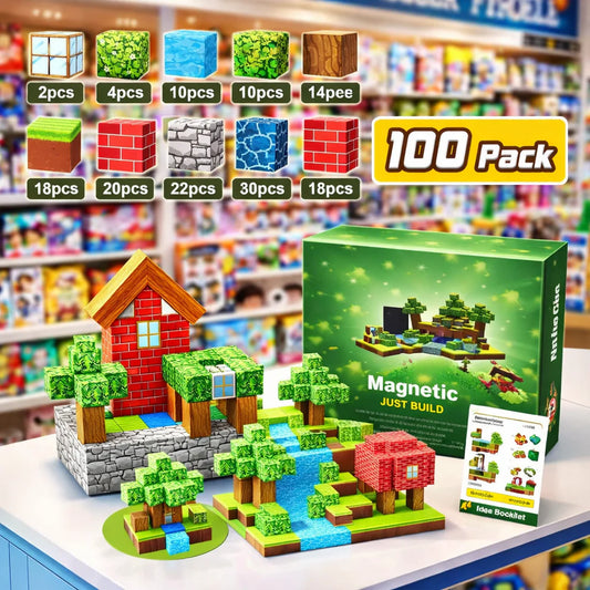 Minecraft 3D Magnetne Kocke – Set od 100 Kockica
