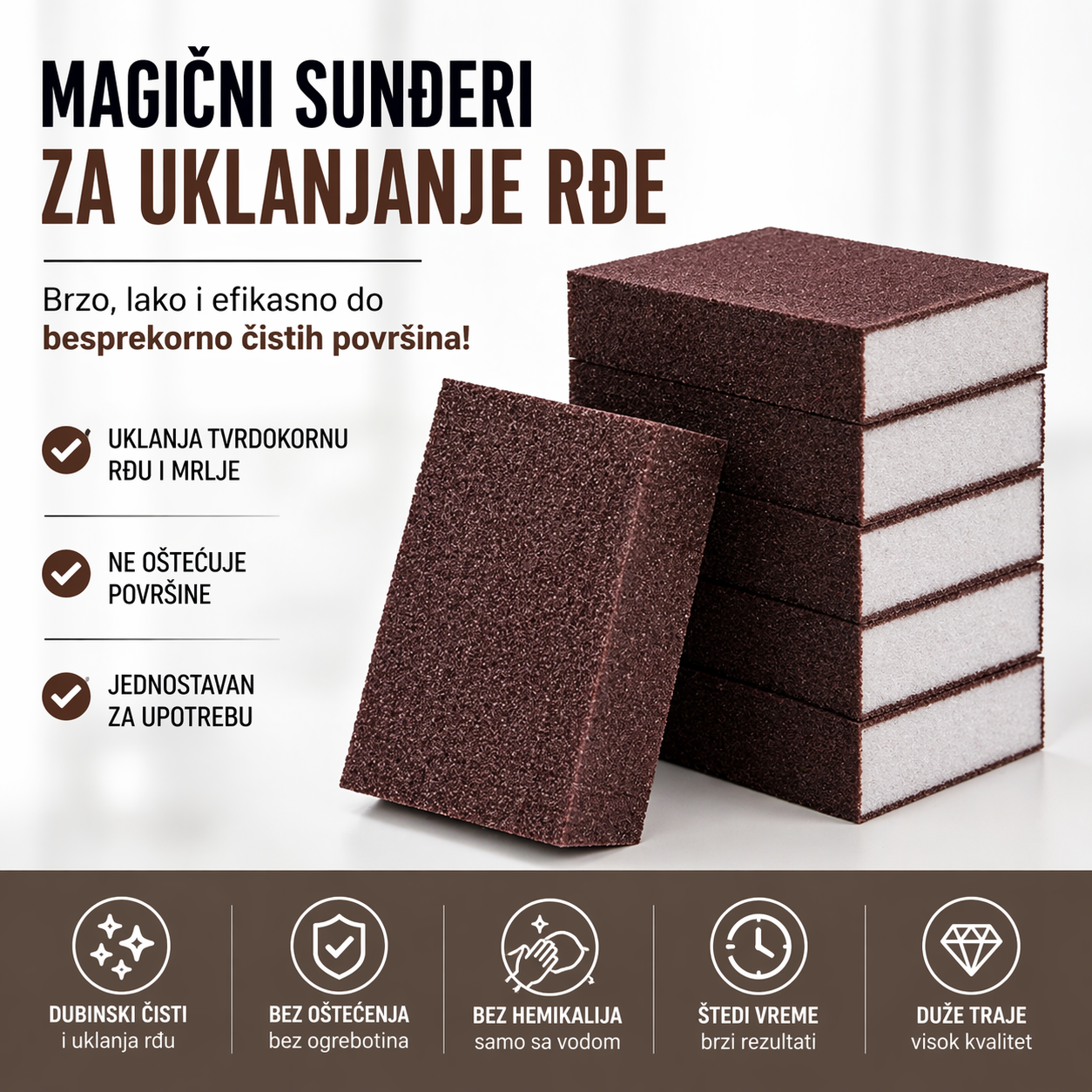 Nano Karbonsko Silikonski Sunđeri (Set od 4 komada)