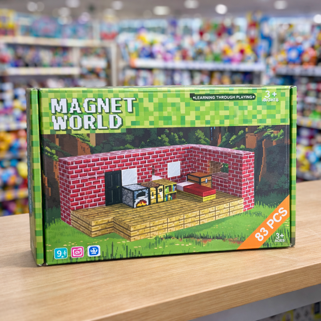 Magnetne 3D kocke za gradnju kao u Minecraft-u