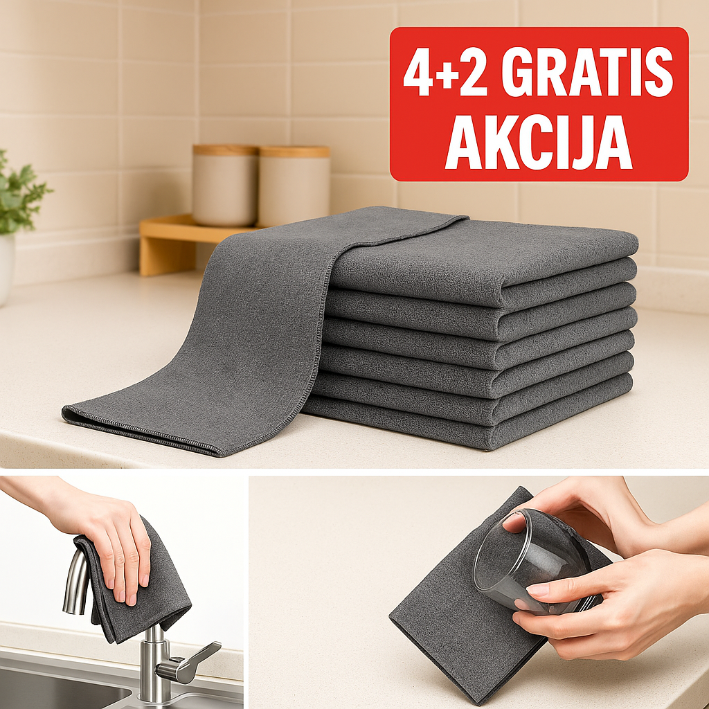 Krpe Od Mikrofibera (set od 4+2 komada)