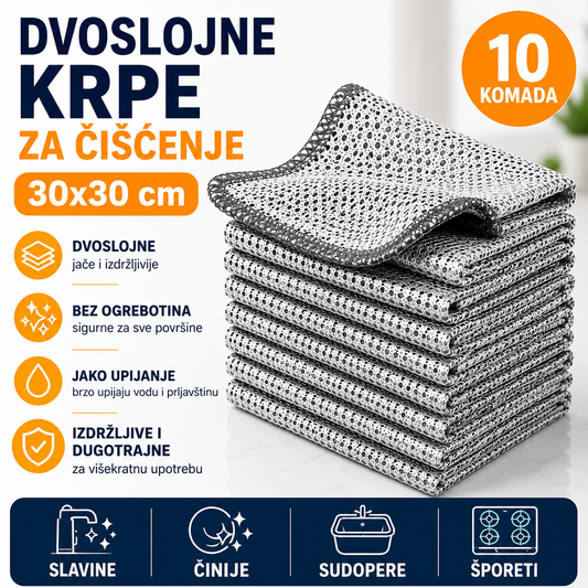 CleanForce Premium - Krpe od čeličnih vlakana (10 krpa)