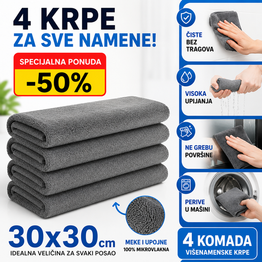 Krpe Od Mikrofibera (set od 4 komada)