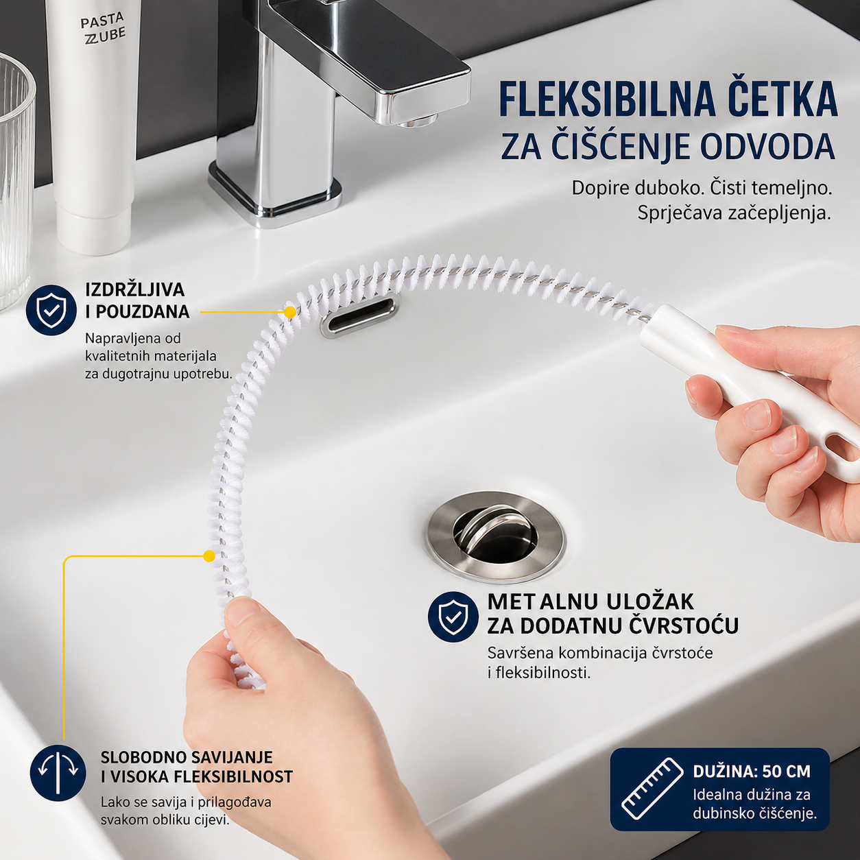 DrainMaster – Fleksibilna Sajla za Odvode