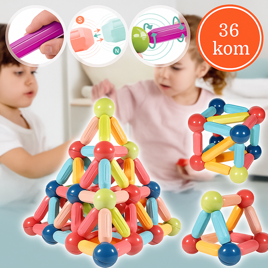 Magnetni set štapića i kugli