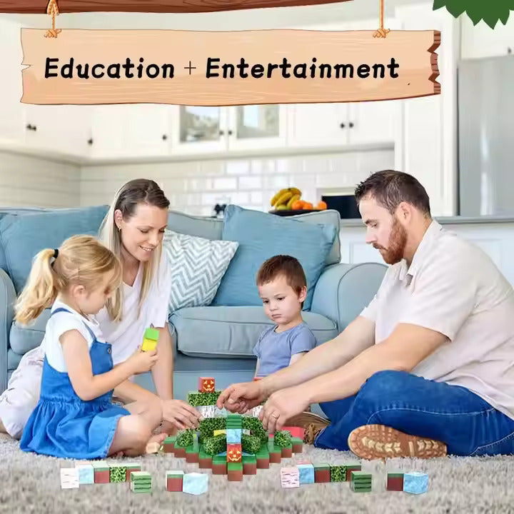 Magnetne 3D kocke CRAFTBLOCK "Minecraft"