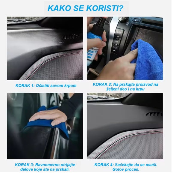 Sredstvo za održavanje plastike i kože 1+1 GRATIS